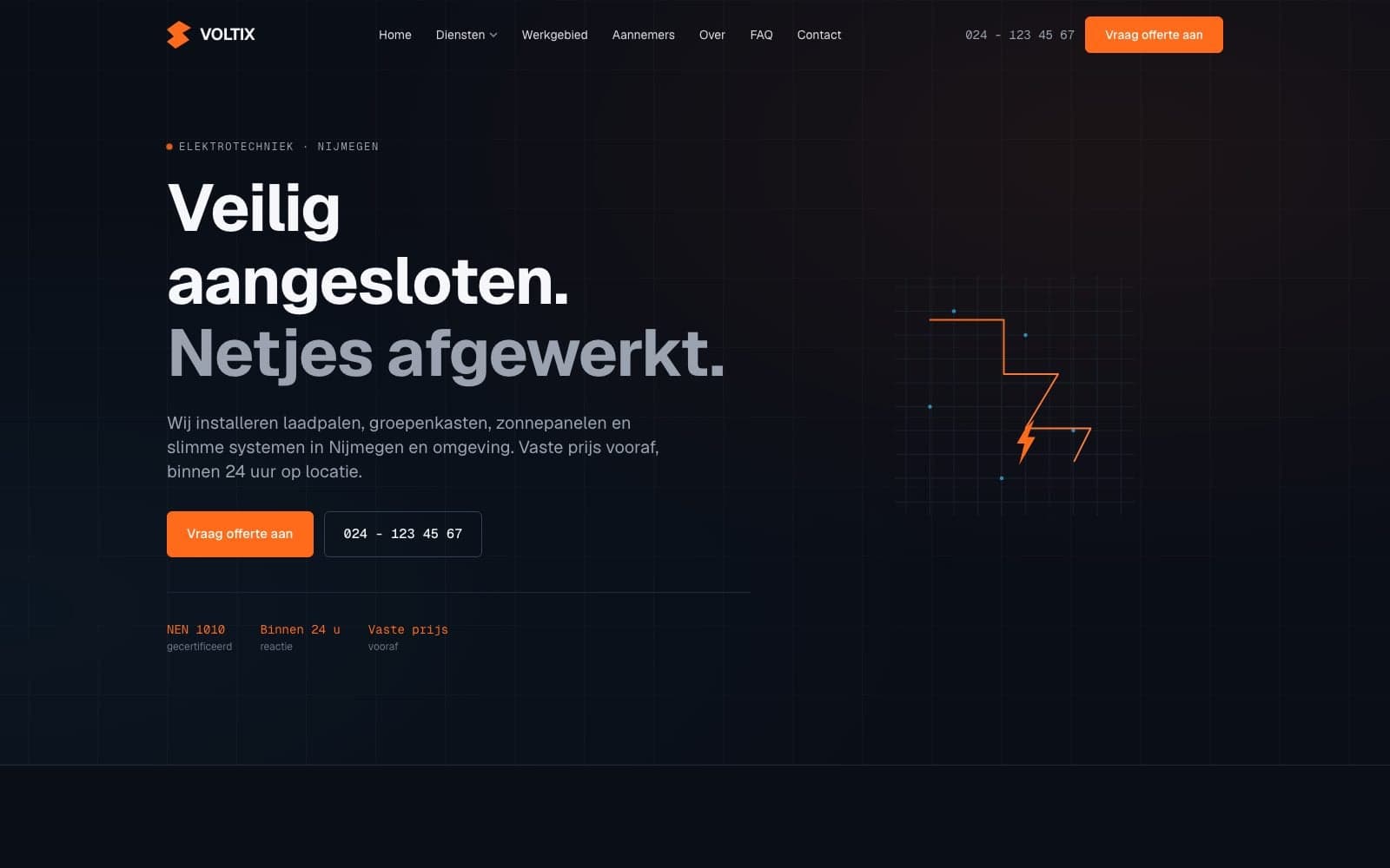 Screenshot van Voltix