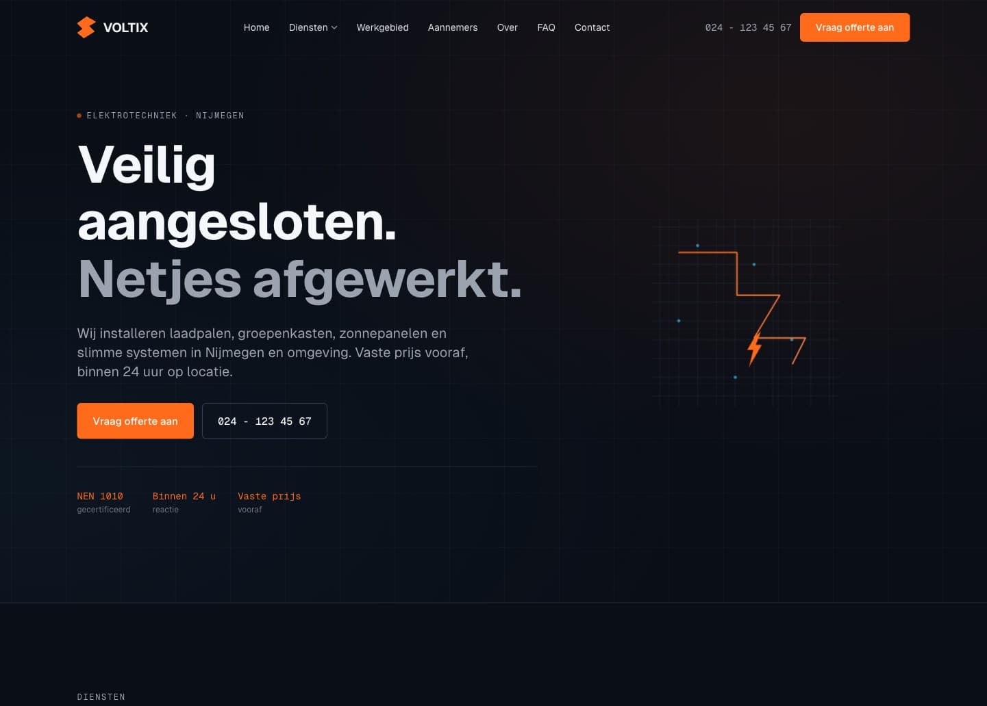 Screenshot van Voltix
